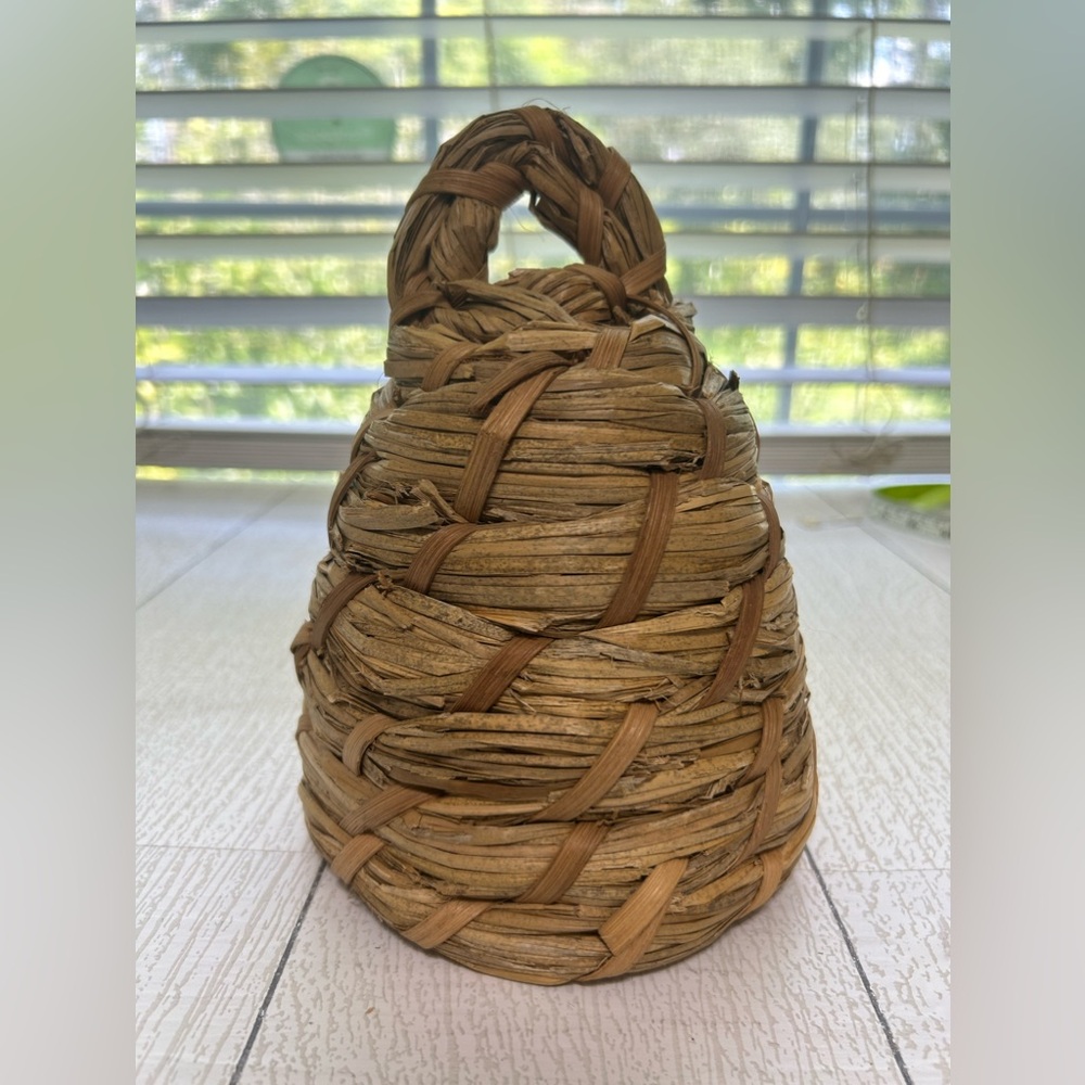 Kalalou Coiled Wicker Beehive Skep